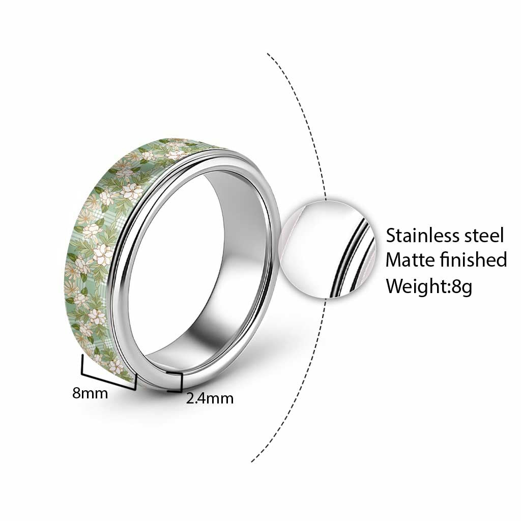 Squares Maile Leaf Classic Ring Turquoise Palaka Hawaiian Quilt Pattern - Polynesian Pride