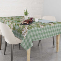 Squares Maile Leaf Tablecloth Turquoise Palaka Hawaiian Quilt Pattern - Polynesian Pride