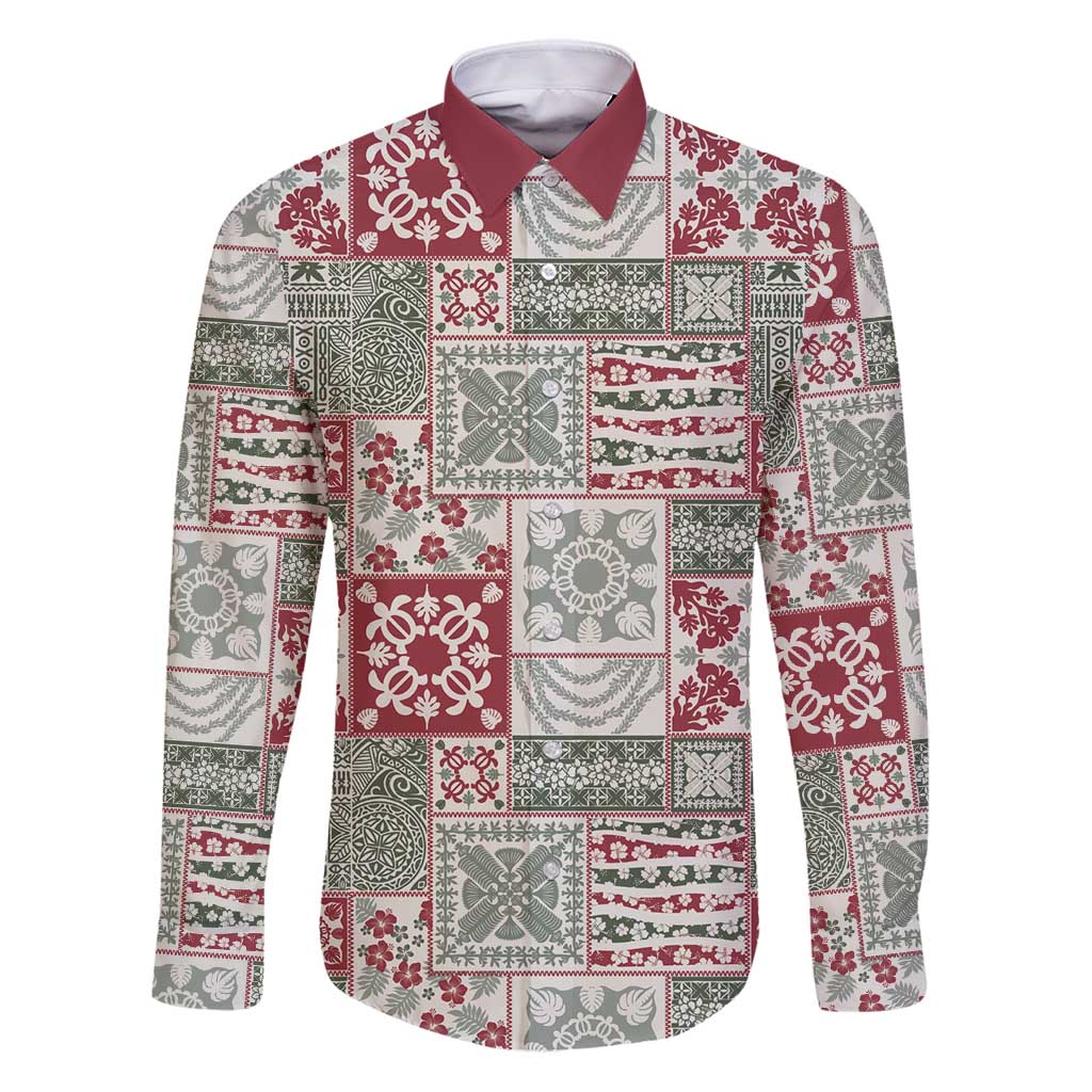 Mele Kalikimaka Hawaii Christmas Family Matching Puletasi and Hawaiian Shirt Aloha Spirit with Hawaiian Quilt Pattern - Polynesian Pride