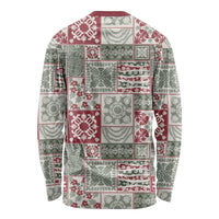 Mele Kalikimaka Hawaii Christmas Long Sleeve Shirt Aloha Spirit with Hawaiian Quilt Pattern - Polynesian Pride