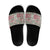 Mele Kalikimaka Hawaii Christmas Slide Sandals Aloha Spirit with Hawaiian Quilt Pattern - Polynesian Pride