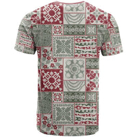 Mele Kalikimaka Hawaii Christmas T Shirt Aloha Spirit with Hawaiian Quilt Pattern - Polynesian Pride
