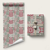 Mele Kalikimaka Hawaii Christmas Wrapping Paper Aloha Spirit with Hawaiian Quilt Pattern - Polynesian Pride