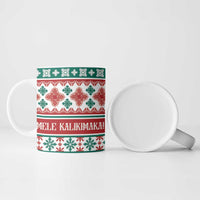 Mele Kalikimaka Hawaii Christmas Ceramic Mug Hawaiian Quilt Pattern Style - Polynesian Pride