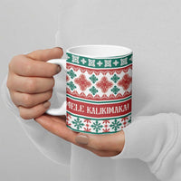 Mele Kalikimaka Hawaii Christmas Ceramic Mug Hawaiian Quilt Pattern Style - Polynesian Pride