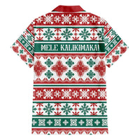 Mele Kalikimaka Hawaii Christmas Family Matching Long Sleeve Bodycon Dress and Hawaiian Shirt Hawaiian Quilt Pattern Style - Polynesian Pride