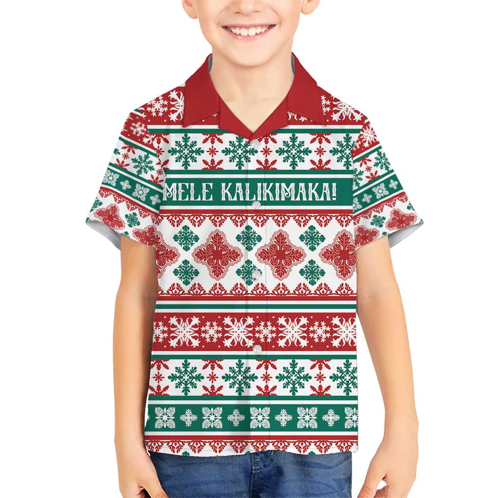 Mele Kalikimaka Hawaii Christmas Family Matching Puletasi and Hawaiian Shirt Hawaiian Quilt Pattern Style - Polynesian Pride