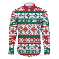 Mele Kalikimaka Hawaii Christmas Family Matching Short Sleeve Bodycon Dress and Hawaiian Shirt Hawaiian Quilt Pattern Style - Polynesian Pride