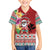 Santa Surf Mele Kalikimaka Personalized Family Matching Off The Shoulder Long Sleeve Dress and Hawaiian Shirt Aloha Tropical Christmas Vibes - Polynesian Pride