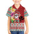 Santa Surf Mele Kalikimaka Personalized Family Matching Off Shoulder Maxi Dress and Hawaiian Shirt Aloha Tropical Christmas Vibes - Polynesian Pride