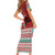 Santa Surf Mele Kalikimaka Personalized Family Matching Short Sleeve Bodycon Dress and Hawaiian Shirt Aloha Tropical Christmas Vibes - Polynesian Pride