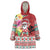 Santa Surf Mele Kalikimaka Personalized Wearable Blanket Hoodie Aloha Tropical Christmas Vibes - Polynesian Pride
