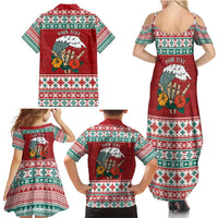 Shaka Sign Skull Mele Kalikimaka Personalized Family Matching Summer Maxi Dress and Hawaiian Shirt Hawaiian Quilt Pattern - Polynesian Pride