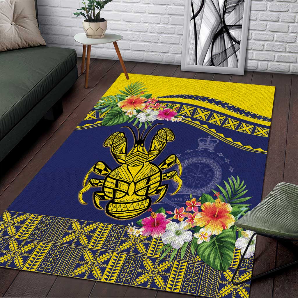 Niue Coconut Crab Area Rug Rock of Polynesia