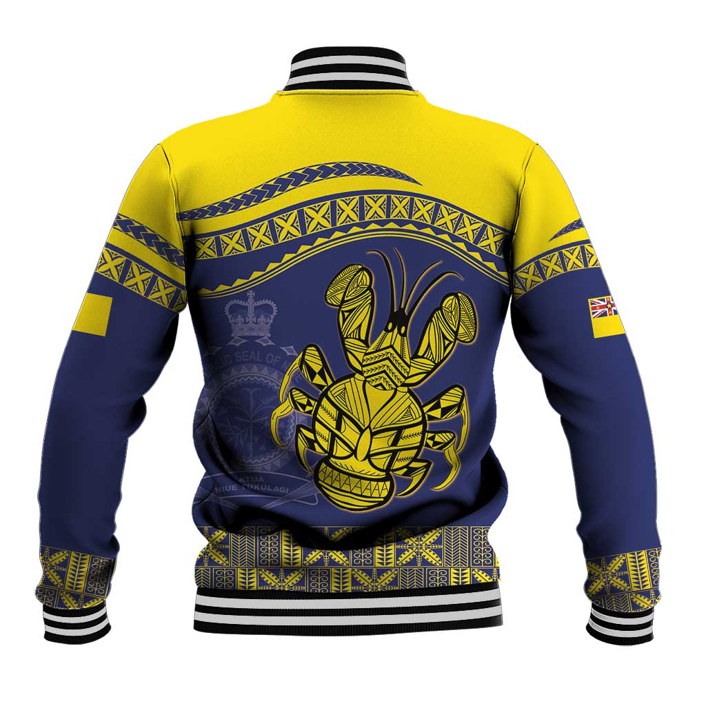 Niue Coconut Crab Baseball Jacket Rock of Polynesia LT9 - Polynesian Pride