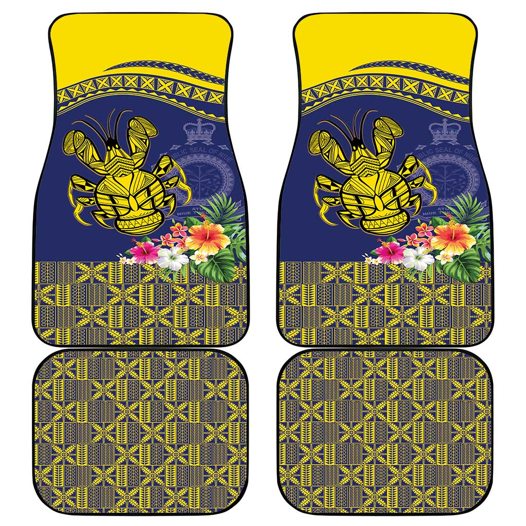 Niue Coconut Crab Car Mats Rock of Polynesia LT9 - Polynesian Pride