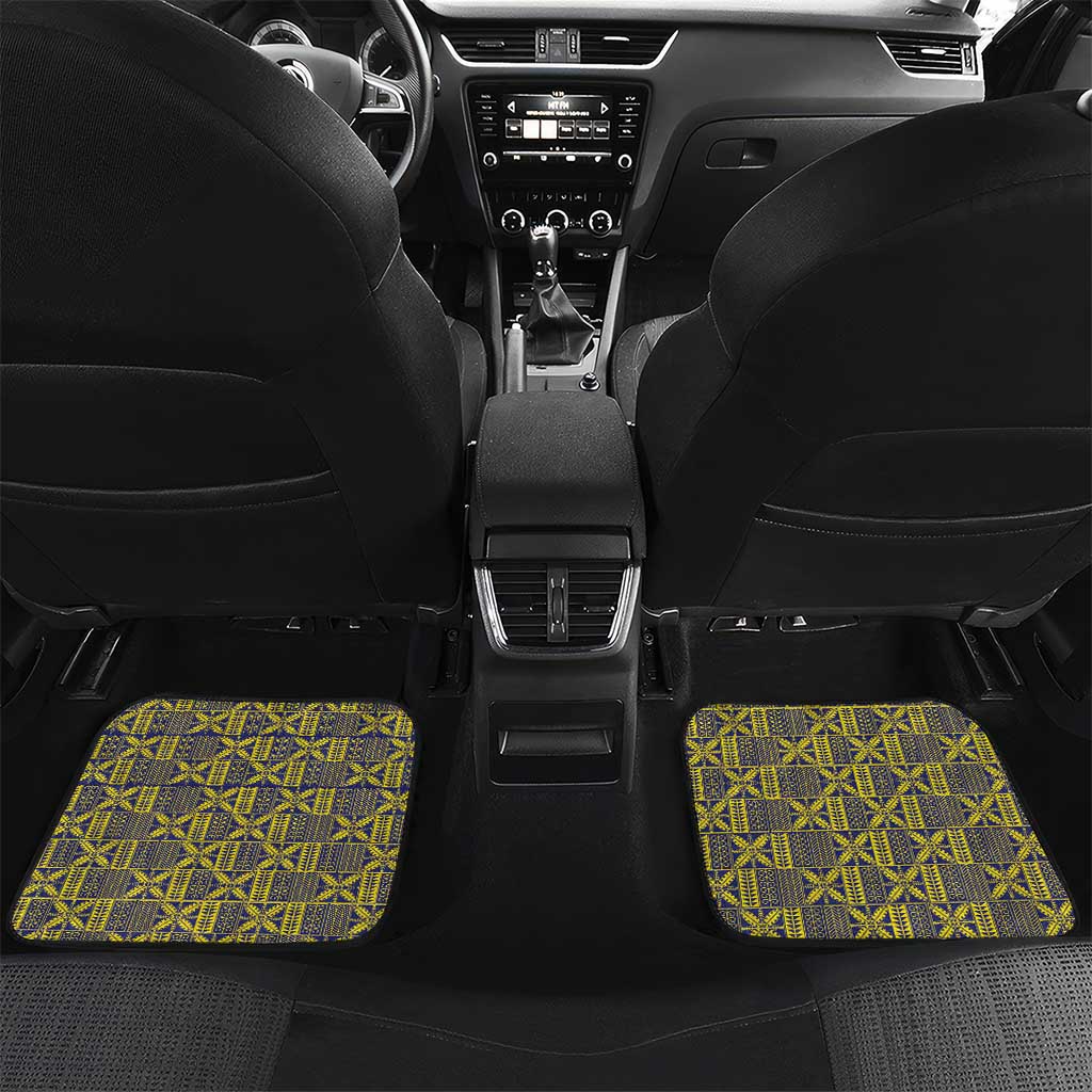 Niue Coconut Crab Car Mats Rock of Polynesia LT9 Set 2pcs - Back Gold - Polynesian Pride