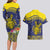 Niue Coconut Crab Couples Matching Long Sleeve Bodycon Dress and Hawaiian Shirt Rock of Polynesia