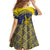 Niue Coconut Crab Family Matching Off Shoulder Maxi Dress and Hawaiian Shirt Rock of Polynesia