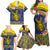 Niue Coconut Crab Family Matching Off Shoulder Maxi Dress and Hawaiian Shirt Rock of Polynesia