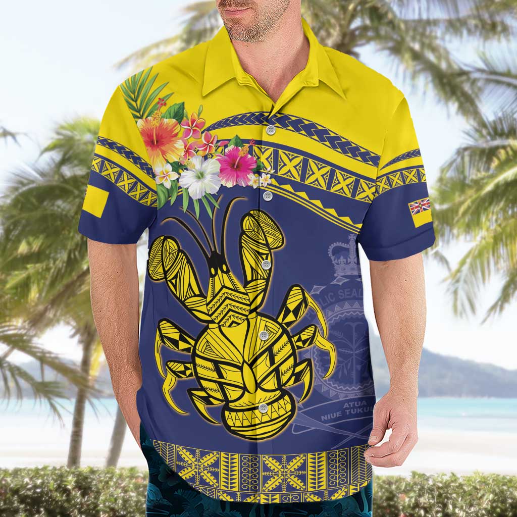 Niue Coconut Crab Hawaiian Shirt Rock of Polynesia LT9 - Polynesian Pride