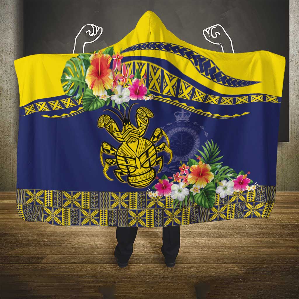 Niue Coconut Crab Hooded Blanket Rock of Polynesia LT9 - Polynesian Pride