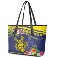Niue Coconut Crab Leather Tote Bag Rock of Polynesia LT9 - Polynesian Pride