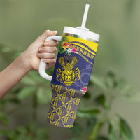 Niue Coconut Crab Tumbler With Handle Rock of Polynesia LT9 - Polynesian Pride