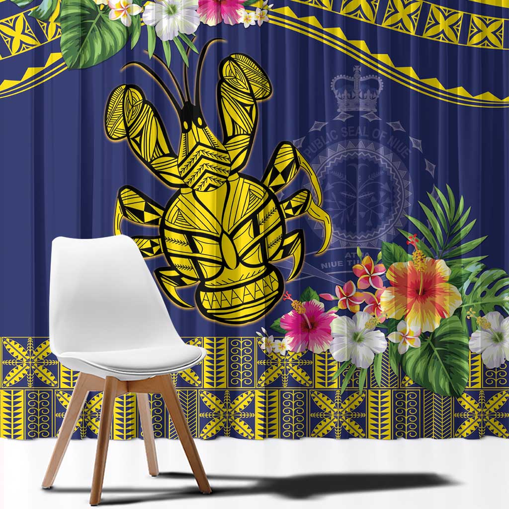 Niue Coconut Crab Window Curtain Rock of Polynesia LT9 - Polynesian Pride