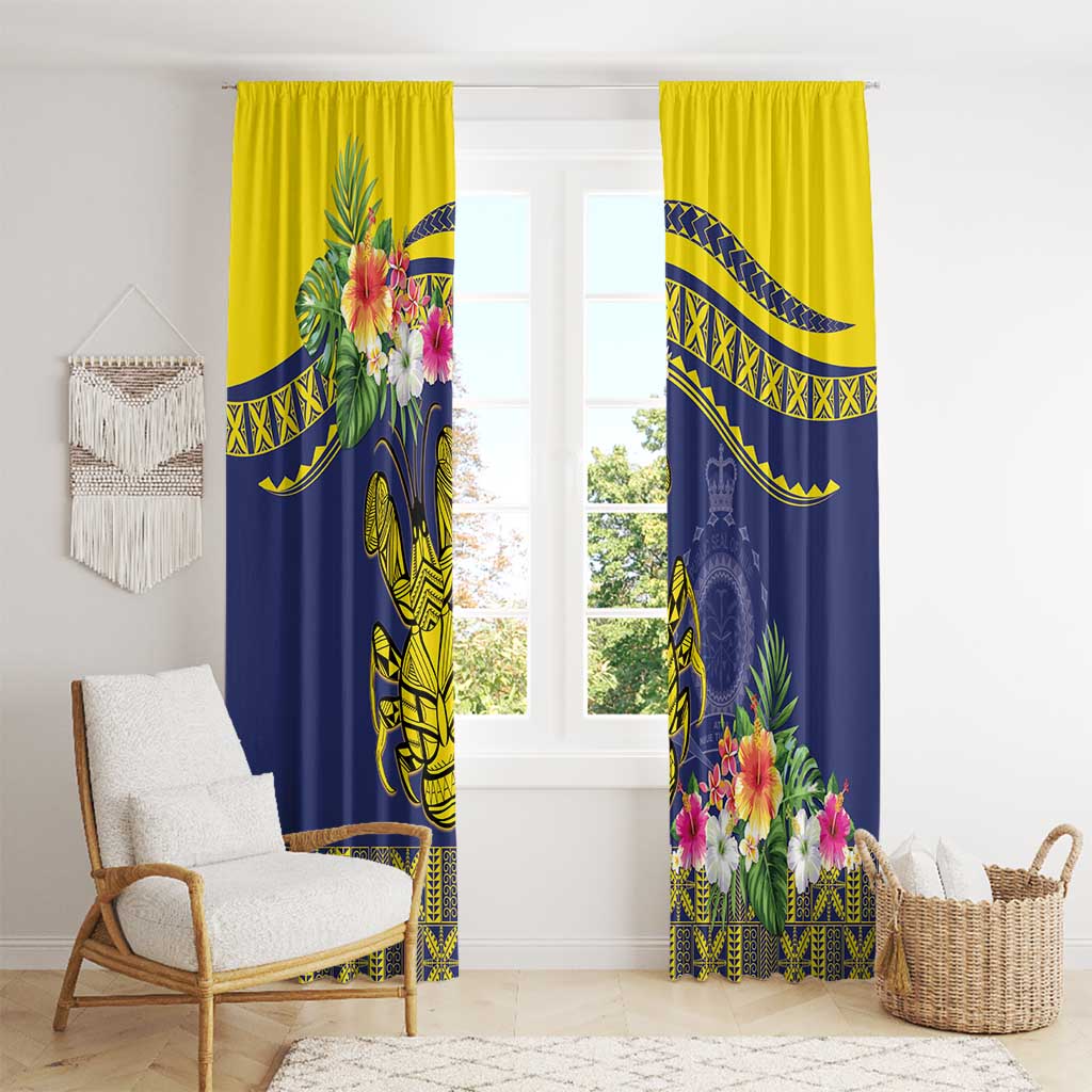 Niue Coconut Crab Window Curtain Rock of Polynesia LT9 - Polynesian Pride