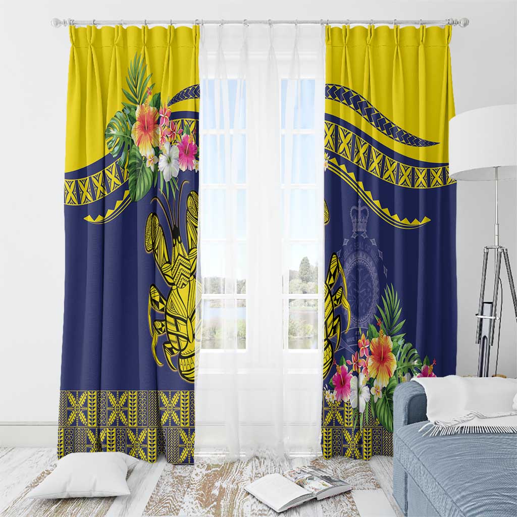 Niue Coconut Crab Window Curtain Rock of Polynesia LT9 - Polynesian Pride