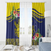 Niue Coconut Crab Window Curtain Rock of Polynesia LT9 - Polynesian Pride