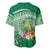 Norfolk Parakeet Tropical Baseball Jersey Norfolk Island Tribal Pattern