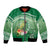 Norfolk Parakeet Tropical Bomber Jacket Norfolk Island Tribal Pattern