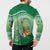 Norfolk Parakeet Tropical Button Sweatshirt Norfolk Island Tribal Pattern