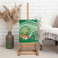 Norfolk Parakeet Tropical Canvas Wall Art Norfolk Island Tribal Pattern