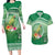 Norfolk Parakeet Tropical Couples Matching Long Sleeve Bodycon Dress and Hawaiian Shirt Norfolk Island Tribal Pattern