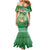 Norfolk Parakeet Tropical Family Matching Mermaid Dress and Hawaiian Shirt Norfolk Island Tribal Pattern