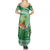 Norfolk Parakeet Tropical Family Matching Summer Maxi Dress and Hawaiian Shirt Norfolk Island Tribal Pattern