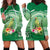 Norfolk Parakeet Tropical Hoodie Dress Norfolk Island Tribal Pattern