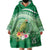 Norfolk Parakeet Tropical Wearable Blanket Hoodie Norfolk Island Tribal Pattern