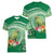 Norfolk Parakeet Tropical Women V-Neck T-Shirt Norfolk Island Tribal Pattern