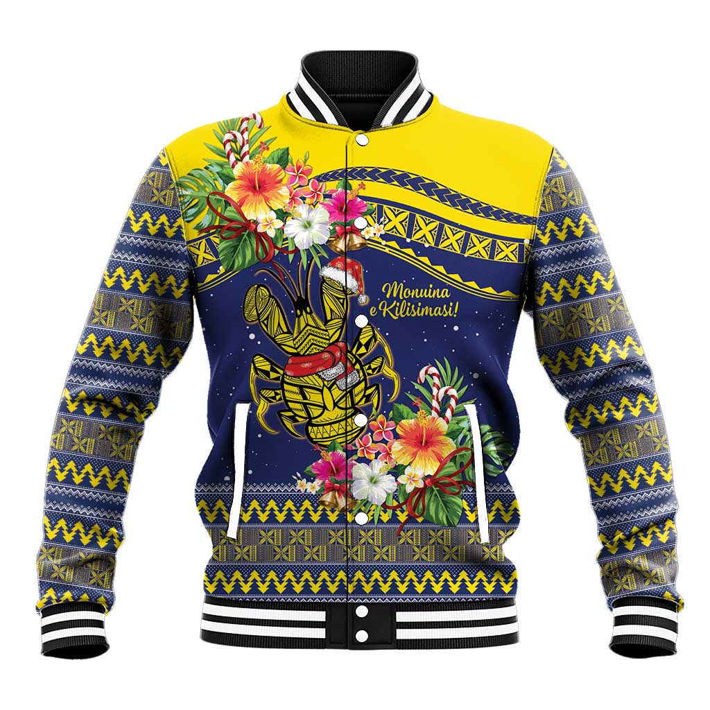 Monuina e Kilisimasi Niue Christmas Baseball Jacket Niuean Tribal Pattern