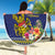 Monuina e Kilisimasi Niue Christmas Beach Blanket Niuean Tribal Pattern