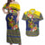 Monuina e Kilisimasi Niue Christmas Couples Matching Off Shoulder Maxi Dress and Hawaiian Shirt Niuean Tribal Pattern