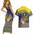 Monuina e Kilisimasi Niue Christmas Couples Matching Short Sleeve Bodycon Dress and Hawaiian Shirt Niuean Tribal Pattern