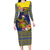 Monuina e Kilisimasi Niue Christmas Family Matching Long Sleeve Bodycon Dress and Hawaiian Shirt Niuean Tribal Pattern