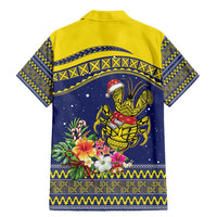 Monuina e Kilisimasi Niue Christmas Family Matching Mermaid Dress and Hawaiian Shirt Niuean Tribal Pattern