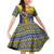 Monuina e Kilisimasi Niue Christmas Family Matching Off Shoulder Short Dress and Hawaiian Shirt Niuean Tribal Pattern