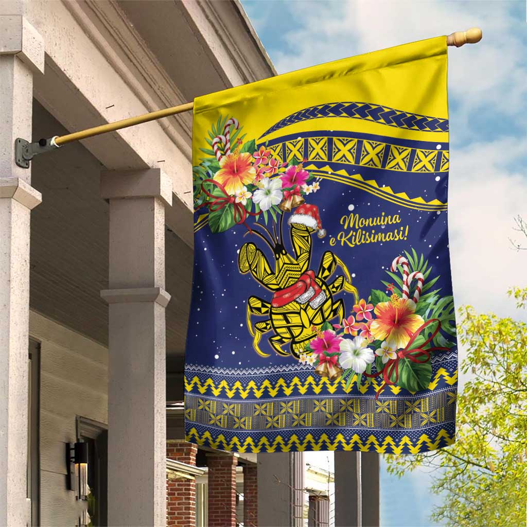 Monuina e Kilisimasi Niue Christmas Garden Flag Niuean Tribal Pattern LT9 House Flag Gold - Polynesian Pride